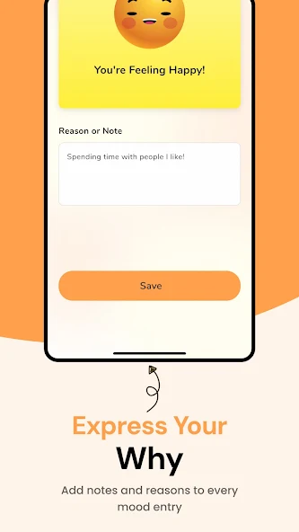 Mood journal note screenshot